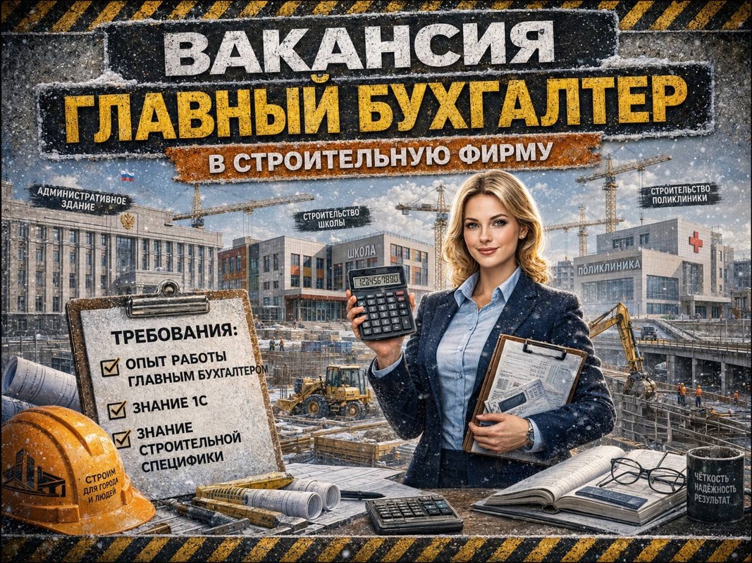 Главный бухгалтер, Строительная компания