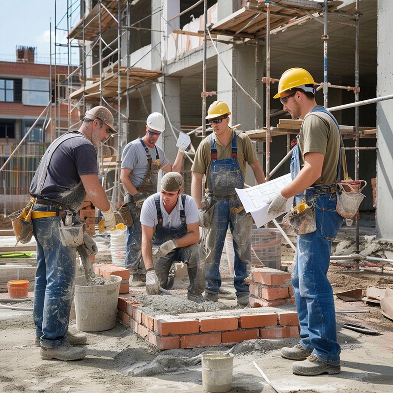 Рабочие строительных специальностей