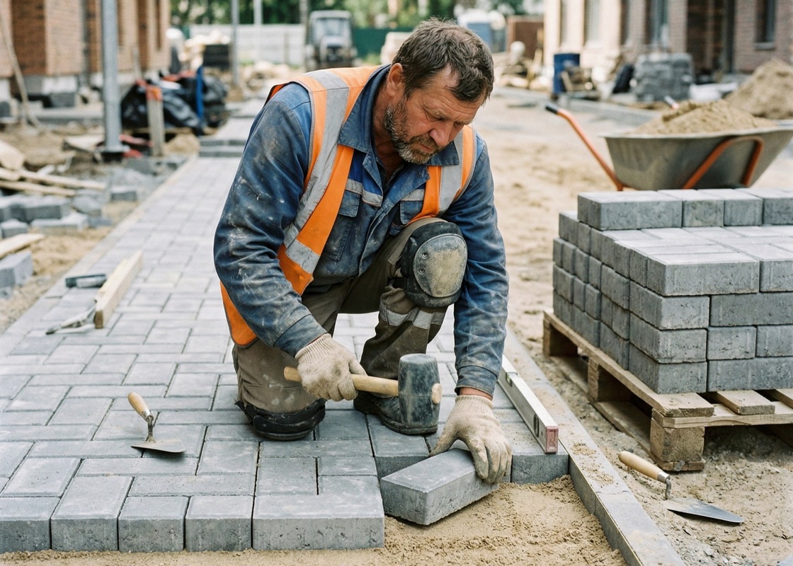 Мастера по укладке брусчатки тротуарной, Благоустройство и озеленение