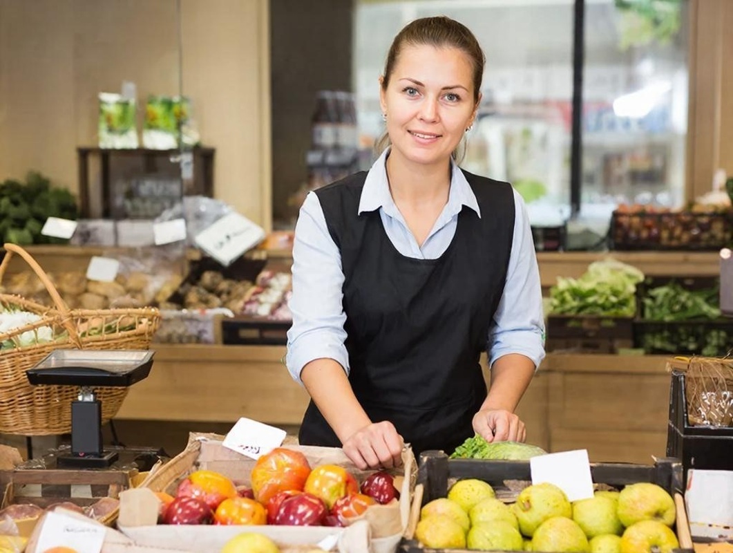 Продавец, Продуктовый магазин