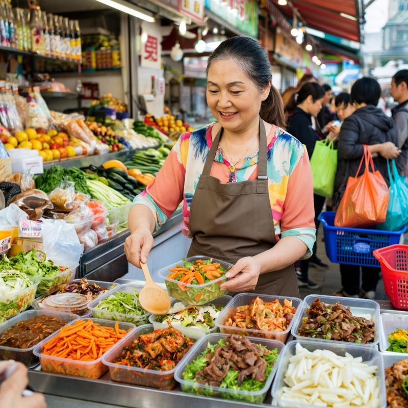 Требуется продавец на корейские салаты
