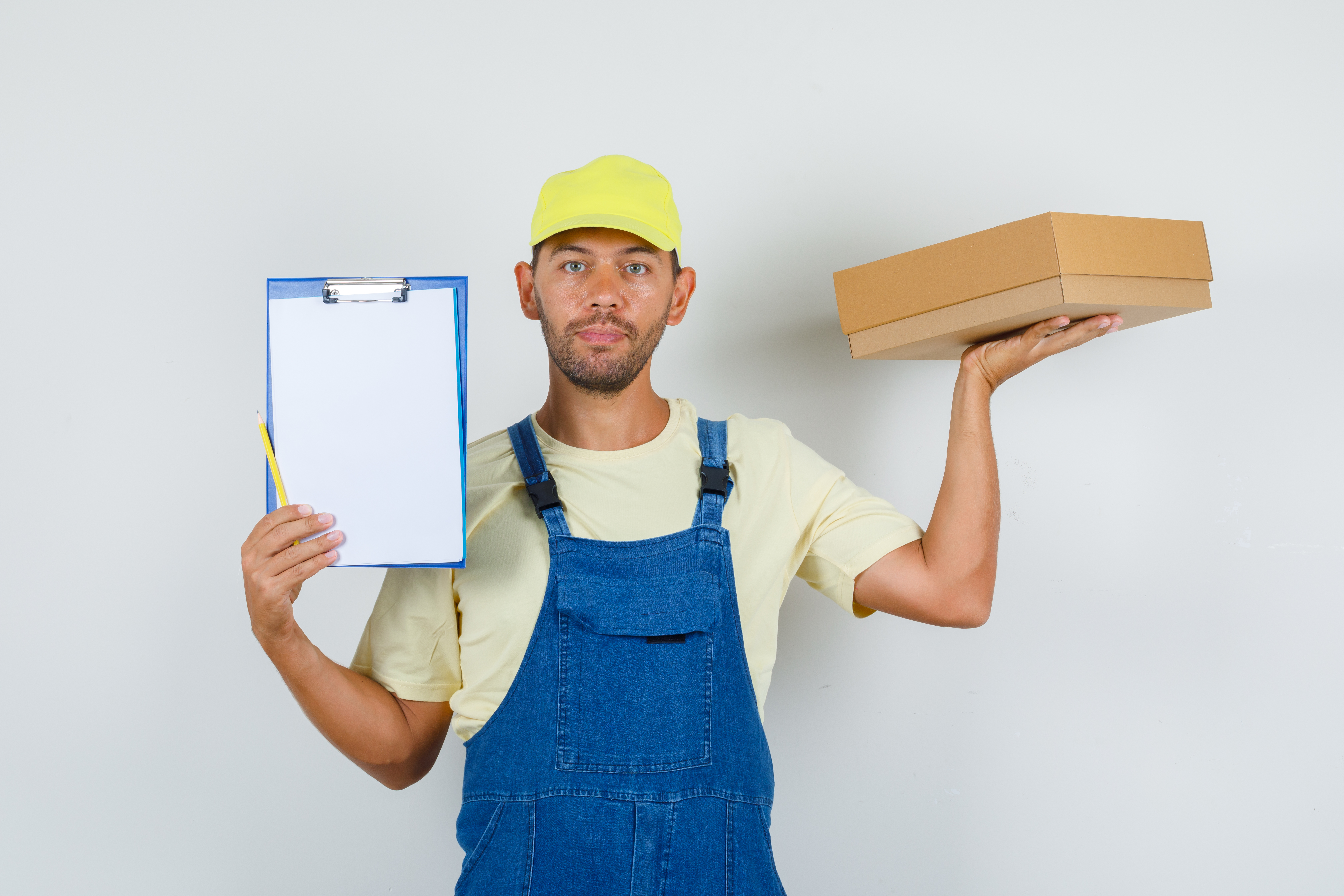 young-loader-uniform-holding-cardboard-box-clipboard-front-view.jpg